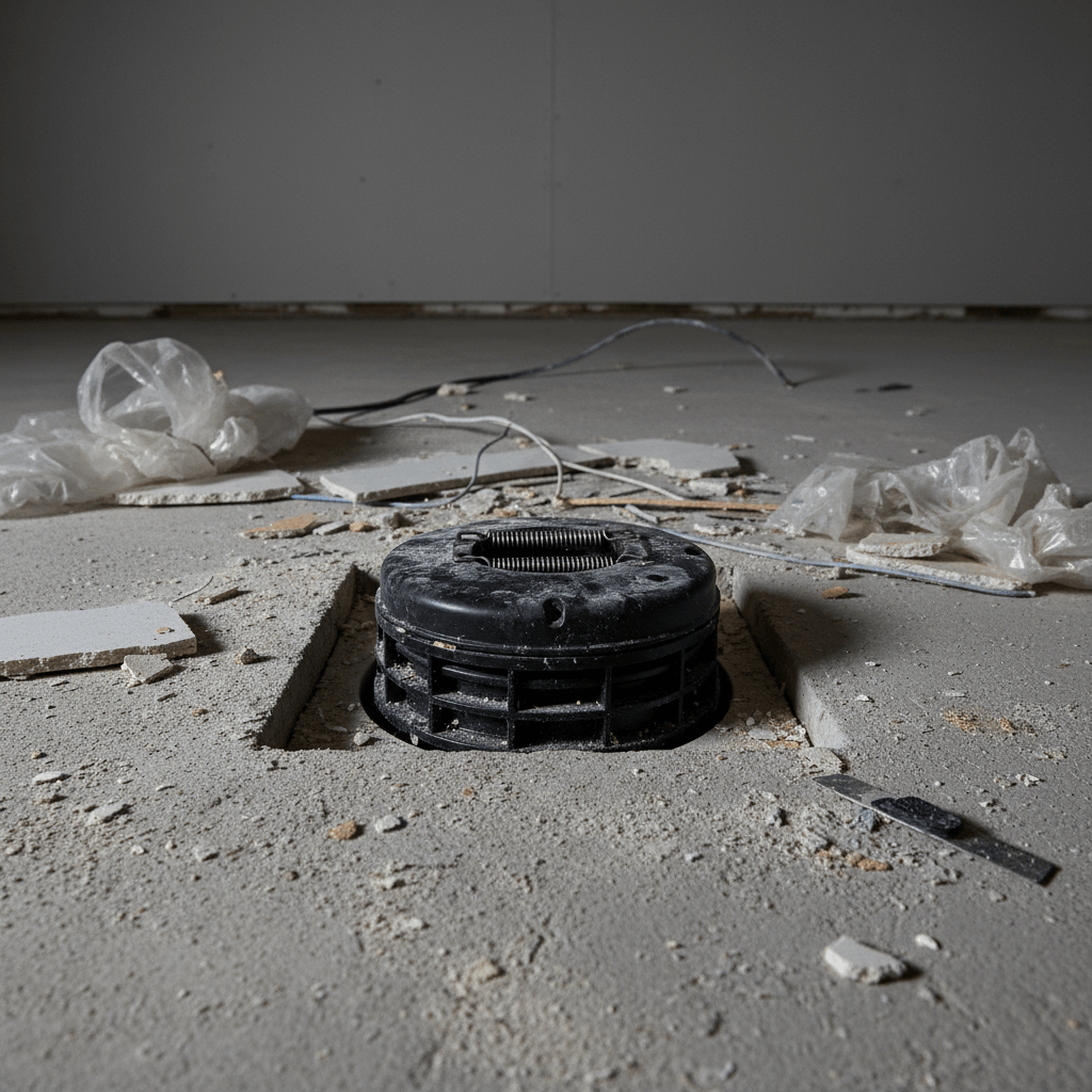 Installation einer Rückstauklappe