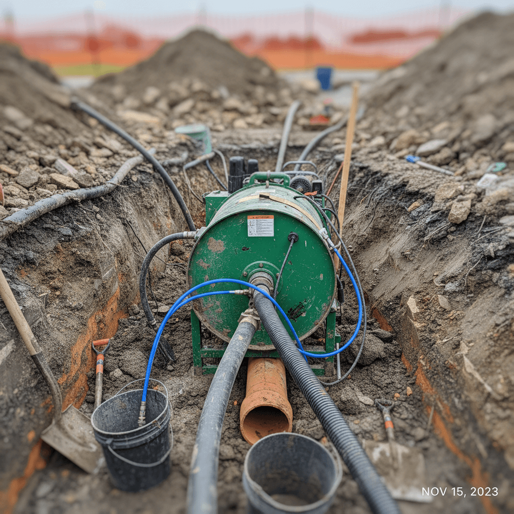 Sanierung eines Rohres von innen